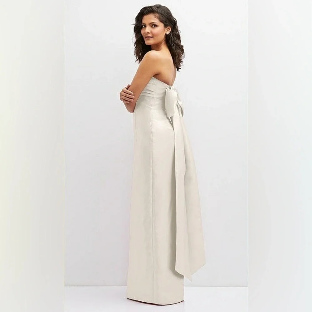 ALFRED SUNG D856 Maxi Dress in Ivory - Picture 4 of 14